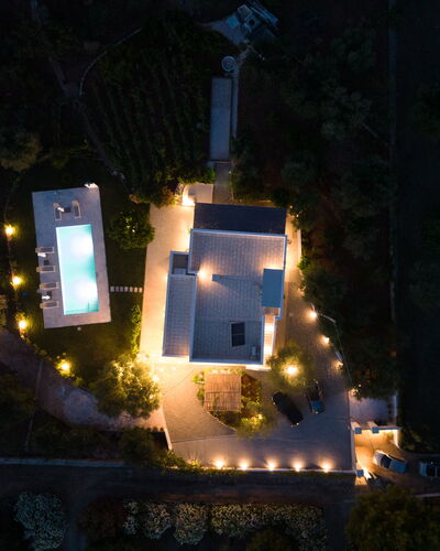 Lacorte di Ninetta: Piscine, Biens, Recours, Eco Hôtel, Crépuscule, Éclairage Paysager, Villa, Aménagement Paysager, Nuit, Manoir