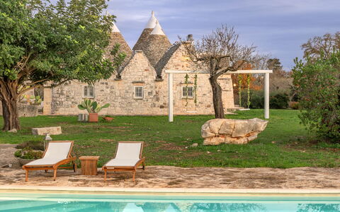 Trulli Experience, Pool, Monopoli: Biens, Jardin, Pelouse, Manoir, Ferme, Villa, Hacienda