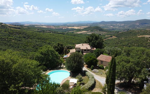 Agriturismo Bellavista, Private Pool, Val D'Orcia: Paysage, Maison, Zone Résidentielle, Zone Rurale, Toit, Domicile, Biens, Chalet, Village, Villa