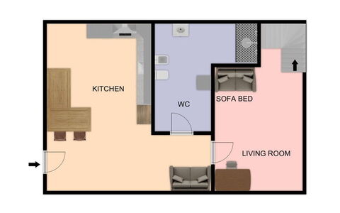 Suite Meda: Chambre, Lit
