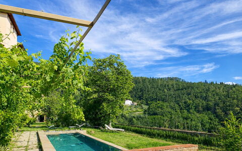 Villa Il Casalino, Florentine Hills with Pool: Station De Montagne, Eco Hôtel, Piscine, Ferme, Plantation, Arrière-Cour
