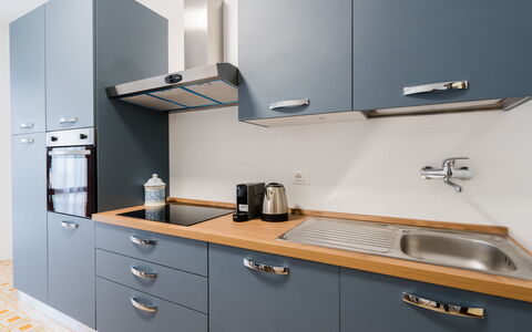Stella Marina: Cuisine, Appareil De Cuisine, Cabinetry, Comptoir, Principaux Appliance, Cuisinière, Bois, Le Fourneau, Design Intérieur, Evier