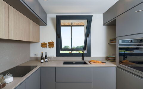 Villa Campo Verde: Cuisine, Appareil De Cuisine, Comptoir, Design Intérieur, Cabinetry, Principaux Appliance, Électroménager, Sol, Domicile, Cuisinière