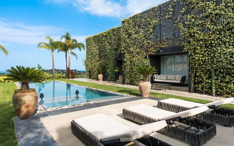 Villa Monica: Jardin, Ombre, Aménagement Paysager, Piscine, Eco Hôtel, Recours, Villa, Hacienda, Cour