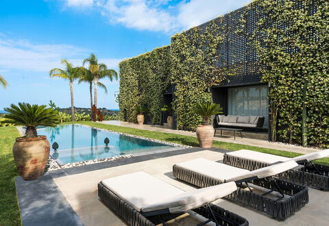 Villa Monica: Jardin, Ombre, Aménagement Paysager, Piscine, Eco Hôtel, Recours, Villa, Hacienda, Cour