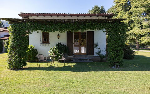 Villa Brin: Herbe, Maison, Chalet, Arbuste, Toit, Domicile, Jardin, Lot Terre, Porte