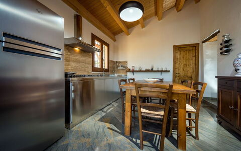 Villa Thalia: Design Intérieur, Sol, Meubles, Bois, Plafond, Domicile, Sol, Cuisine, Comptoir, Pièce