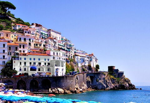 Casa Amalfitana: Bleu, Été, Côte, Cotiers Et Relief Océaniques, Mer, Attraction Touristique, Plage, Océan, Ville Resort