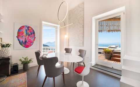 Casa Mariavittoria: Meubles, Design Intérieur, Sol, Table, Sol, Chaise, Pièce, Plafond, Mer, Domicile