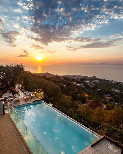 Villa Davide: L'Eau, Piscine, Recours, Loisir, Crépuscule, Eco Hôtel, Soirée, Ville Resort, Hôtel, Vacances