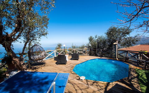 Villa Pandora: Bleu, Piscine, Mobilier De Jardin, Recours, Ombre, Eco Hôtel, Chaise, Ville Resort, Balustrade, Hôtel