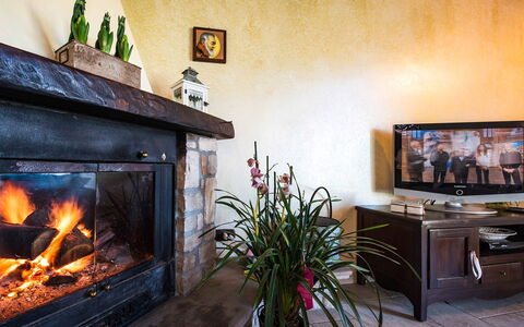Villa Pandora: Foyer, Meubles, Design Intérieur, Salon, Éclairage, Chaleur, Pièce, Canapé, Cheminée