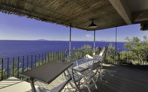 Casa Lubrense: Mer, Balcon, Cotiers Et Relief Océaniques, Chaise, Recours, Côte, Océan, Ombre, Mobilier De Jardin, Eco Hôtel