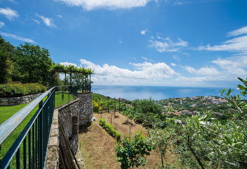 Villa Tortuga: Horizon, Paysage, Mer, Océan, Clôture, Stock Photographie