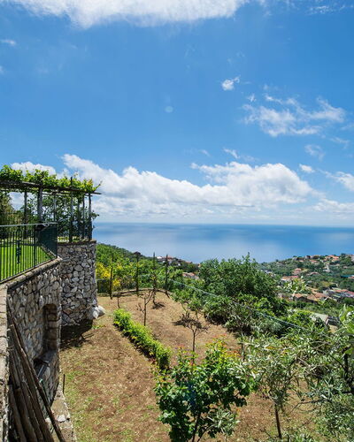 Villa Tortuga: Horizon, Paysage, Mer, Océan, Clôture, Stock Photographie