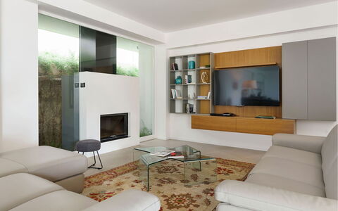 Villa Bel Prato: Meubles, Design Intérieur, Mur, Sol, Canapé, Salon, Télévision, Sol, Bois, Pièce