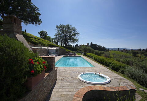 Villa Chianti: Piscine, Paysage, Jardin, Aménagement Paysager, Biens, Caractéristique De L'Eau, Arrière-Cour, Cour, Dalle, Hacienda