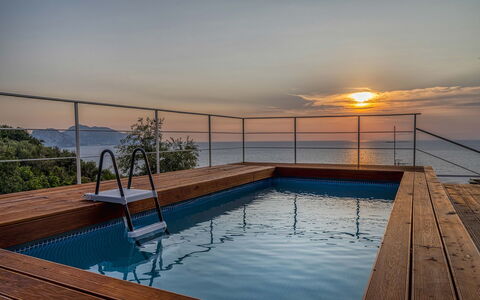 Mermaid Villa: L'Eau, Horizon, Mer, Océan, Piscine, Dur, Plate-Forme, Parquet, Tache De Bois, Balcon