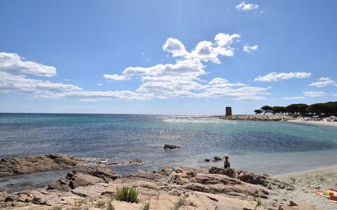 Appartamento Tamara, Budoni: Bleu, L'Eau, Plan D'Eau, Plage, Côte, Cotiers Et Relief Océaniques, Mer, Horizon, Rive, Été