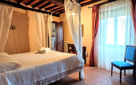 Villa Campo al Vento - Country Farm: Meubles, Design Intérieur, Bois, Sol, Sol, Chambre, Lit, Plafond, Éclairage, Pièce