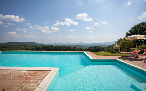 Casa Stella Serena, Podere le Scopaie, Pool: Bleu, Piscine, Eco Hôtel, Recours, Ferme, Hacienda, Thermes, Biens, Aménagement Paysager, Villa