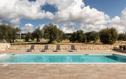 Villa Meti: Piscine, Ombre, Aménagement Paysager, Conception, Mobilier De Jardin, Dalle, Hacienda