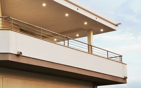 Appartamento Tramonto sul Mare: Ombre, Balcon, Balustrade, Conception, Daylighting, Structure En Plein Air