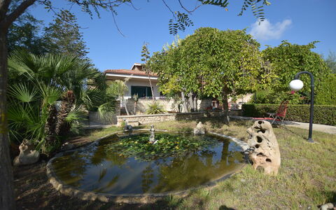 Villa Lina: Arbre, Arbuste, Jardin, Aménagement Paysager, Caractéristique De L'Eau, Biens, Hacienda, Ombre, Arrière-Cour