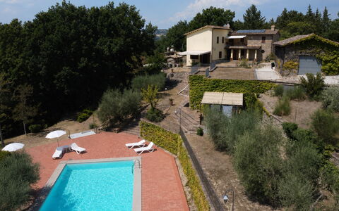 House in the Woods, Pool and Relax in Umbria: Biens, Hacienda, Ferme, Villa, Aménagement Paysager, Eco Hôtel, Piscine, Recours, Hôtel