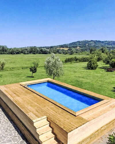 Tuscia Prestige: Bois, Composite, Dur, Piscine, Loisir, Planche, Tache De Bois, Lumber, Conception, Contre-Plaqué