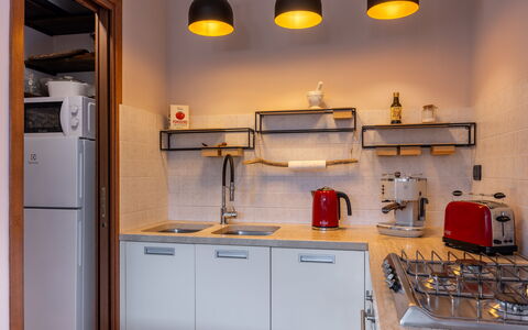 Terrazza sulla Luna, Casciana Terme: Appareil De Cuisine, Cuisine, Principaux Appliance, Design Intérieur, Comptoir, Meubles, Électroménager, Cabinetry, Petit Appareil, Sol