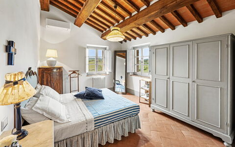 San Sano Retreat, Chianti Vineyard Views & Diving: Meubles, Design Intérieur, Chambre, Lit, Sol, Plafond, Pièce, Domicile, Sol, Éclairage