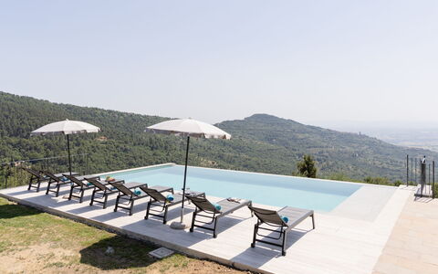 Villa Maddalena alla Guglielmesca: Mobilier De Jardin, Piscine, Balancelle, Recours, Chaise, Ombre, Eco Hôtel, Conception, Chaise Longue, Crête