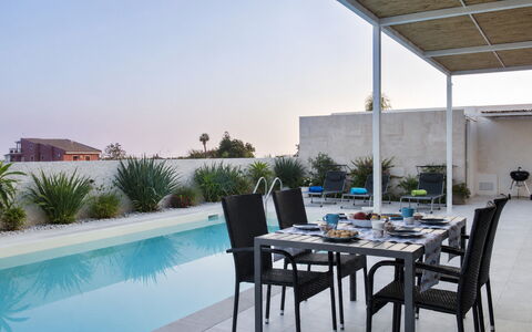 A Casa di Gio: Meubles, Mobilier De Jardin, Chaise, Table, Tableau De Plein Air, Ombre, Table Cuisine Et Salle A Manger, Composite, Patio, Piscine