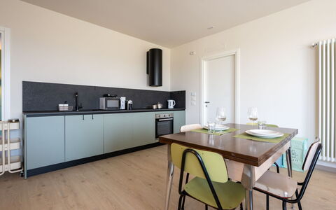 Serracapelli: Meubles, Design Intérieur, Sol, Cuisine, Bois, Comptoir, Sol, Table Cuisine Et Salle A Manger, Éclairage, Table