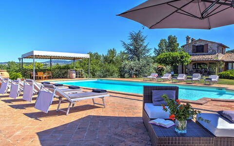 Casal del Salice 10: Bleu, Biens, Recours, Piscine, Hacienda, Eco Hôtel, Villa, Ferme, Aménagement Paysager, Hôtel