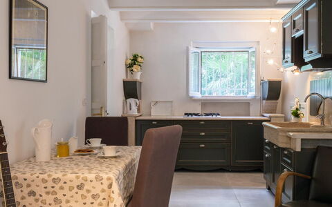 Villa Corona 8: Meubles, Design Intérieur, Comptoir, Cuisine, Appareil De Cuisine, Bois, Plafond, Éclairage, Luminaire, Cabinetry