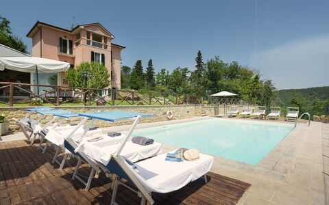 Villa Vittoria D'Anghiari 7+3: Biens, Recours, Piscine, Mobilier De Jardin, Villa, Hacienda, Hôtel, Manoir, Eco Hôtel, Cour