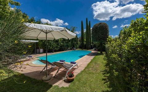 Villa Joy 6: Bleu, Piscine, Ombre, Eco Hôtel, Jardin, Aménagement Paysager, Biens, Hacienda, Villa