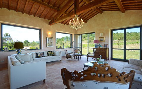 Podere Pomasciano 10: Meubles, Design Intérieur, Domicile, Canapé, Table, Chaise, Plafond, Salon, Pièce