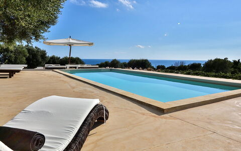 Villa Pajare Francesi 8+2: Bleu, L'Eau, Mer, Piscine, Tropiques, Ombre, Océan, Côte, Plage, Mobilier De Jardin