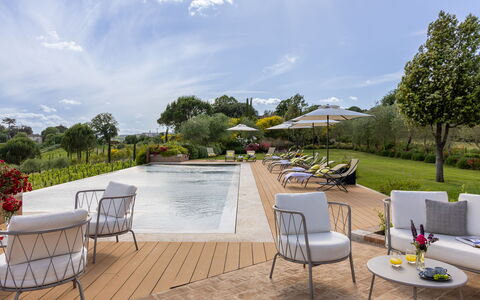 La Fonte di Santa Regina 8: Piscine, Jardin, Mobilier De Jardin, Recours, Biens, Aménagement Paysager, Parapluie, Chaise, Eco Hôtel, Ombre