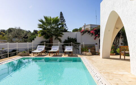 Villa del Lentisco 8+2: Recours, Piscine, Pot De Fleur, Hacienda, Ombre, Eco Hôtel, Plante D'Appartement, Chaise, Biens, Villa