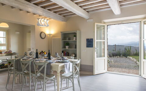 Rosa dei Venti 8: Meubles, Design Intérieur, Chaise, Table, Sol, Bois, Plafond, Table Cuisine Et Salle A Manger, Salle À Manger, Sol