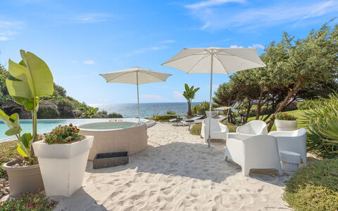 Villa Ambra 10: Mobilier De Jardin, Parapluie, Ombre, Mer, Tropiques, Loisir, Recours, Côte, Balancelle, Océan