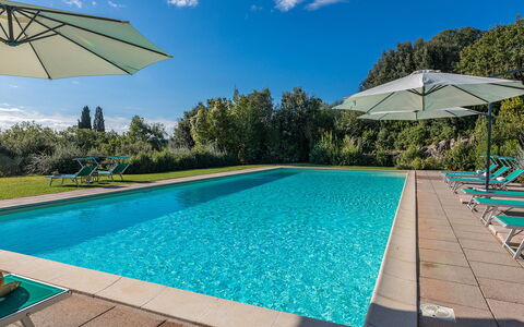 Villa Il Foramasso 10+2: Bleu, Piscine, Recours, Eco Hôtel, Aménagement Paysager, Villa, Hacienda, Hôtel, Thermes, Caractéristique De L'Eau