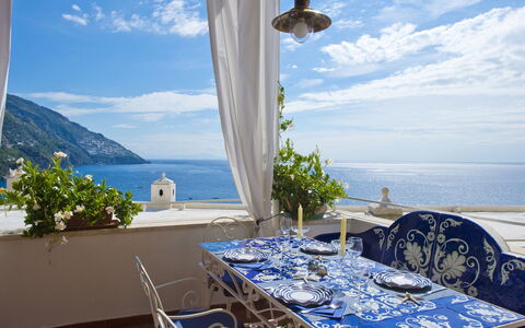 Casa Noemi 4+2: Bleu, Meubles, Table, Mer, Côte, Cotiers Et Relief Océaniques, Chaise, Recours, Océan, Pot De Fleur