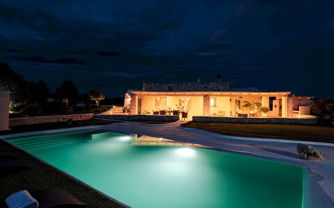 White Stone House 6+1: Bleu, Piscine, Composite, Recours, Caractéristique De L'Eau, Biens, Villa, Eco Hôtel, Hôtel, Thermes