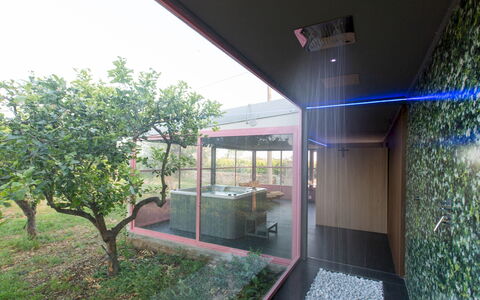 Il Giardino dei Limoni 8: Architecture, Jardin, Ombre, Aménagement Paysager, Matériau Naturel, Arrière-Cour, Conception, Cour, Daylighting, Eco Hôtel