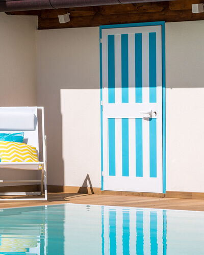 Villa Sole al Molino a Vento 8: Conception, Tache De Bois, Accueil Porte, Piscine